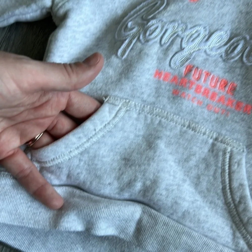 Carters White and Neon‎ Pink Hoodie Size 24 months